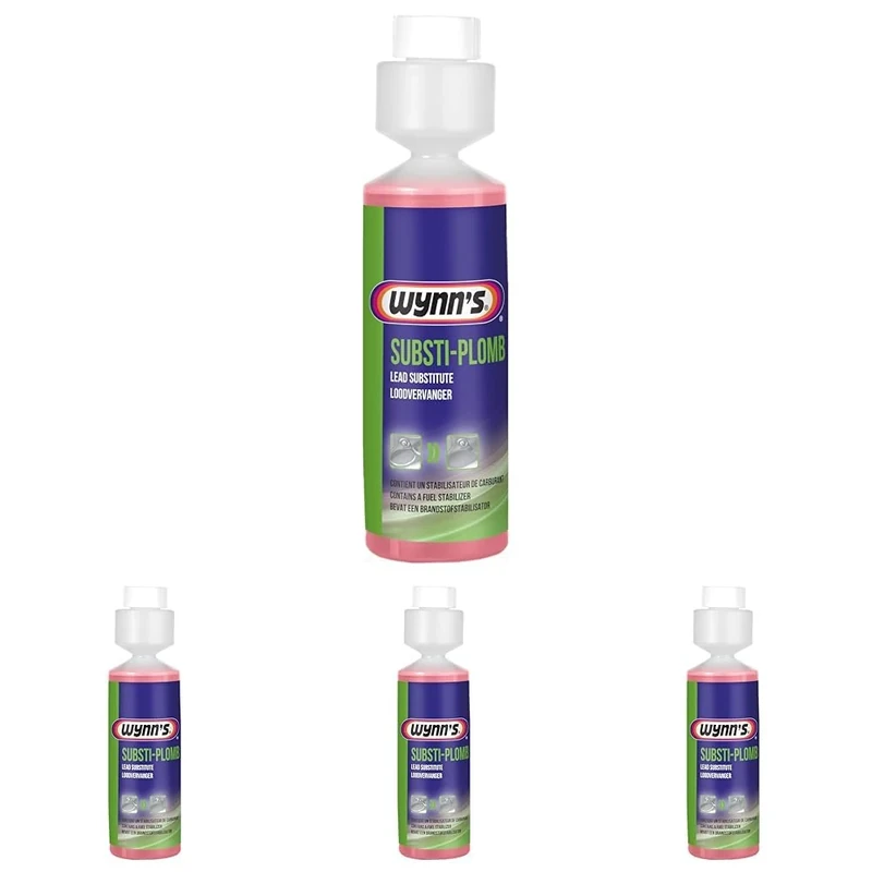 Wynn's Lead Substitute - Protects Against Wear in Unleaded Petrol Engines - Prevents Oxidation, Fuel Degradation & Deposit Formation - Suitable for 2-Stroke & 4-Stroke Engines - 250ml (Pack of 4)
