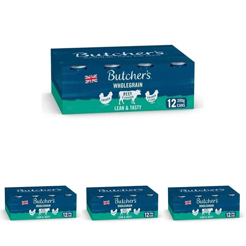 Butcher's Lean & Tasty Low Fat Dog Food, 12 x 390g (Pack of 4) - Image 1