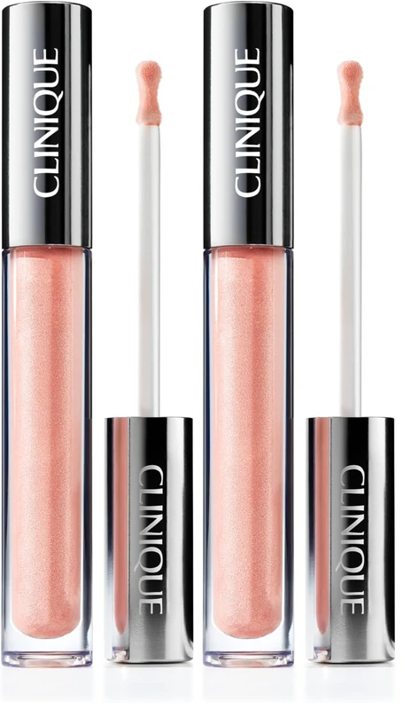 Clinique Pop Plush Creamy Lip Gloss With Hyaluronic Acid + Blend Of Aloe Butter, Avocado Butter + Shea Butter | Hydrating + High Shine (Pack of 2)