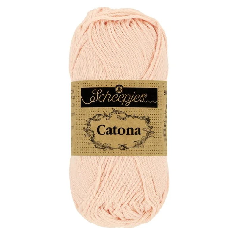 Scheepjes - Scheepjes Catona 263 Petal Peach Yarn - 1x50g (Pack of 6)