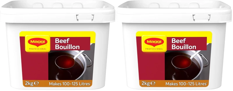 Maggi Beef Bouillon 2kg | Gluten-Free (Pack of 2)