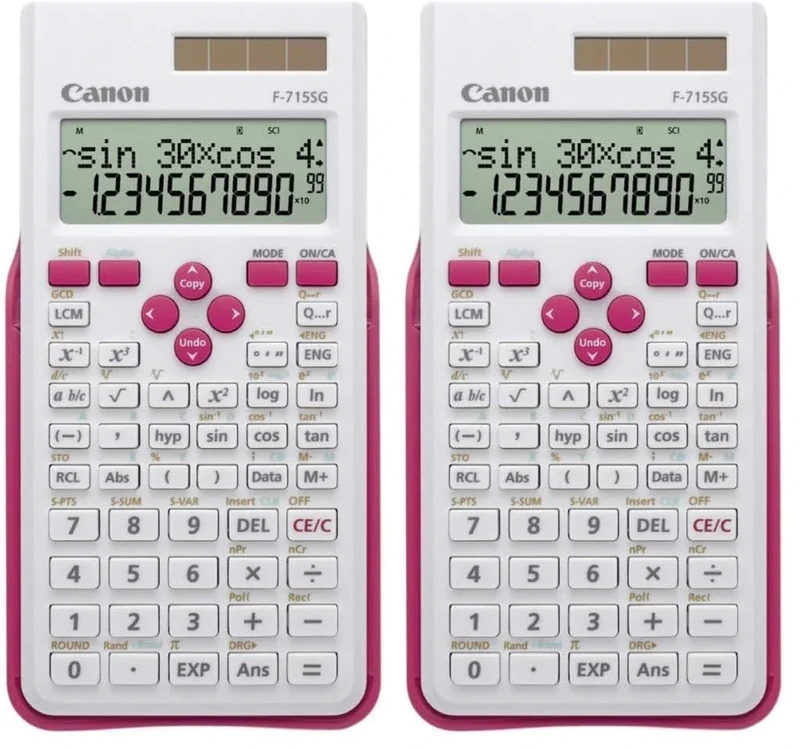 Canon F-715SG Calculator - Reliable, sustainable Scientific calculator (Pack of 2)