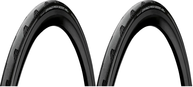 Continental - Continental 25-622 Grand Prix 5000 All Season (700 x 25C) Black Black-Reflex Foldable Skin Tire - 1 Piece (Pack of 2)