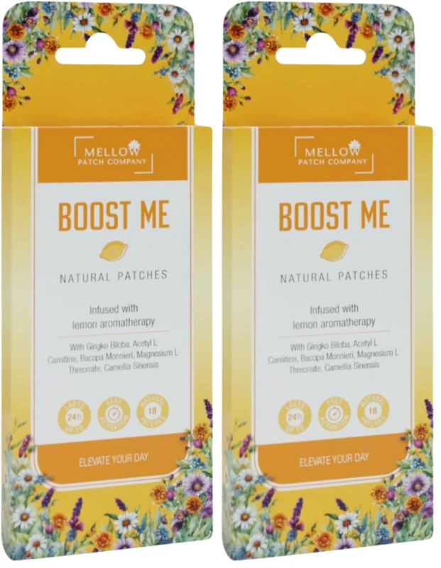 The Mellow Patch Company Boost Me Natural Topical Patch (Pack of 2)