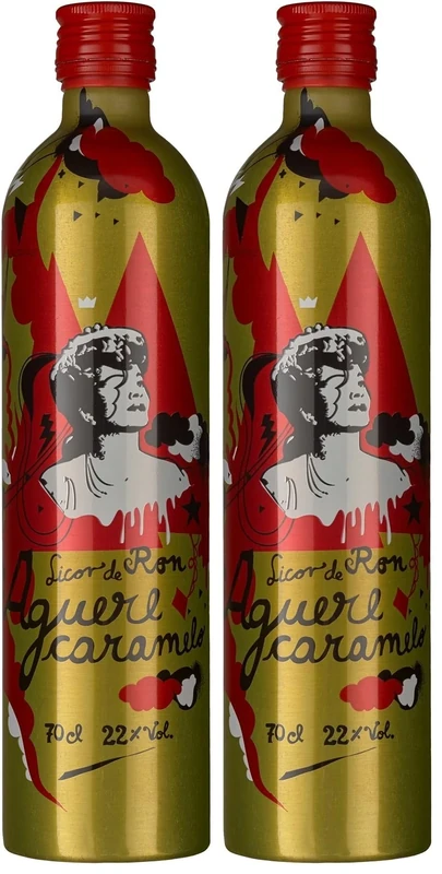Ron Aguere Caramelo Rum Liqueur, 700 ml (Pack of 2)