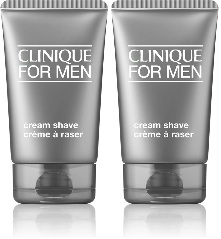 Clinique For Men Cream Shave | Moisturising, Hydrating + Refreshing | For Dry Or Sensitive Skin Types (Pack of 2)
