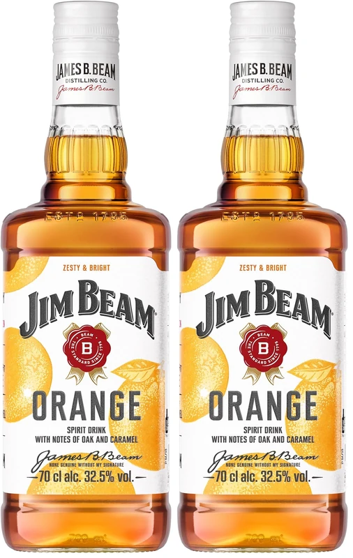 Jim Beam Orange 700 ml (Pack of 2)