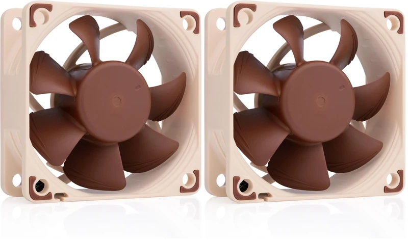 Noctua NF-A6x25 PWM, Premium Quiet Fan, 4-Pin (60mm, Brown) (Pack of 2)