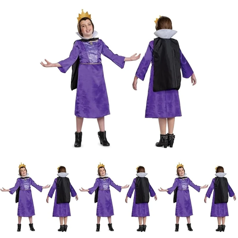 Disguise Disney Descendants Chloe Costume for Girls, Perfect for Descendants Fans, Stylish Blue Longsleeve Onesie with Detailed Belt Design, 7-8 years (Pack of 4)