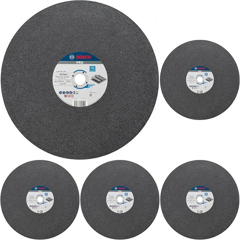 Bosch Accessories 2608601238 Expert for metal A 30 T BF 355 mm 2.8 mm Flat-Hub Cutting Disc (Pack of 5)