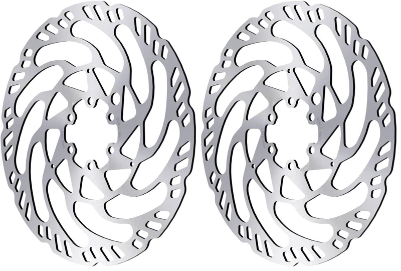 Magura MDR-C 180mm Disc Brake Rotor 6 Bolt ISO Fitting eBike MTB - Silver (Pack of 2)