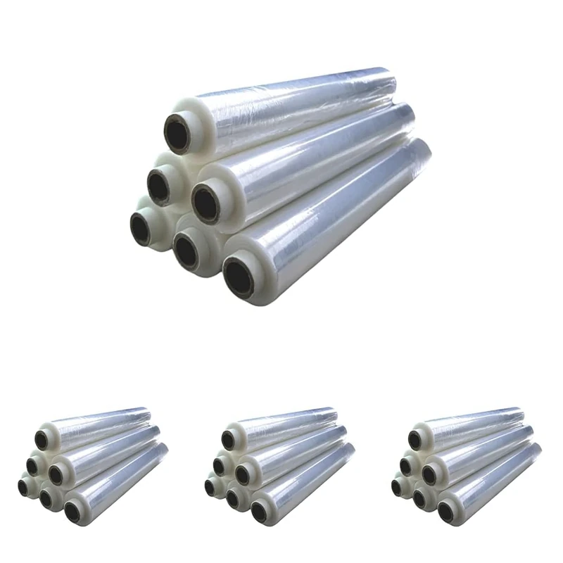 REQUISITE NEEDS Heavy Duty Shrink Wrap Roll Cling Film Packaging 400MM x 250M (Pack Of 24) (Clear)