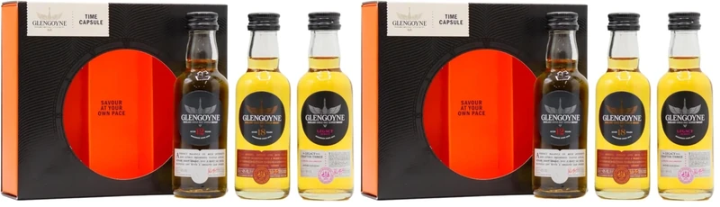 Glengoyne 5cl Gift Pack | Highland Single Malt Scotch Whisky | Collection of 12 Year Old, 18 Year Old and Legacy Series Expressions | Ideal for Christmas Gifting (Pack of 2)