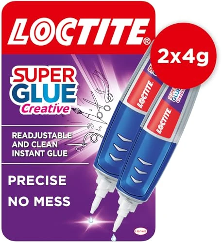 Loctite Super Glue Pen for Precise Application, Superglue Gel Dries Clear for Invisible Repairs, Clear Glue for Vertical Surfaces, 2x4 g (Pack of 6)