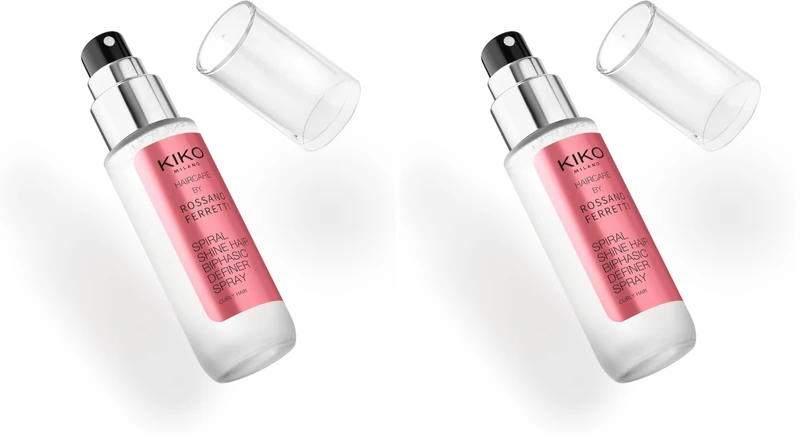 KIKO Milano Spiral Shine Hair Biphasic Definer Spray, Two-Phase Spray For Defined, Bouncy Curls Up To 72 Hours (Pack of 2)