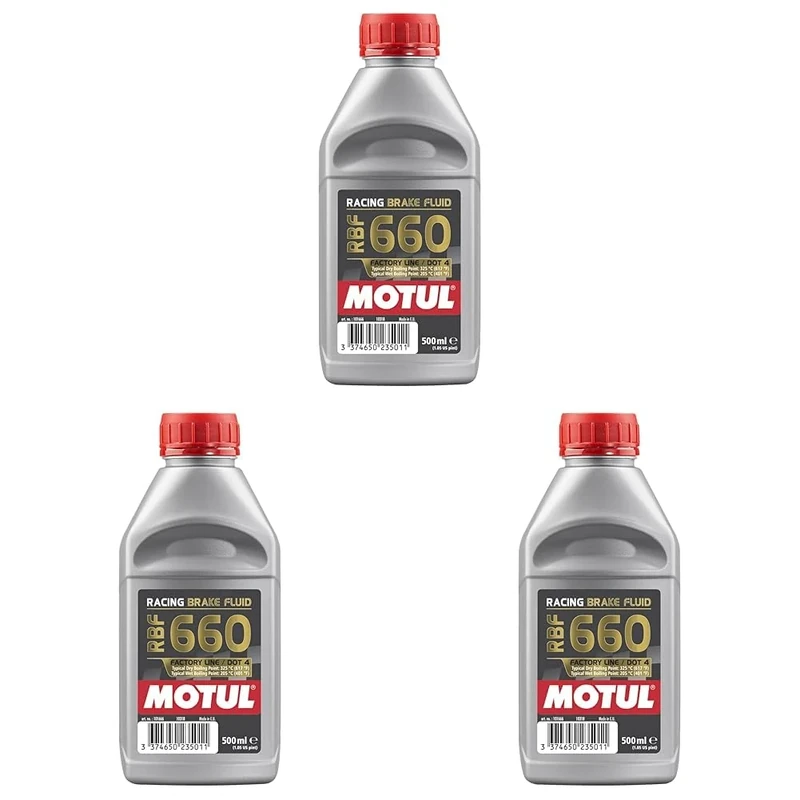 Motul RBF 660 racing brake fluid, 0.5 L (Pack of 3)