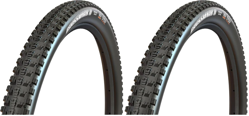 Maxxis Cross Mark II Folding Dual Compound Exo/tr Tyre - Black, 27.5 x 2.25-Inch (Pack of 2)