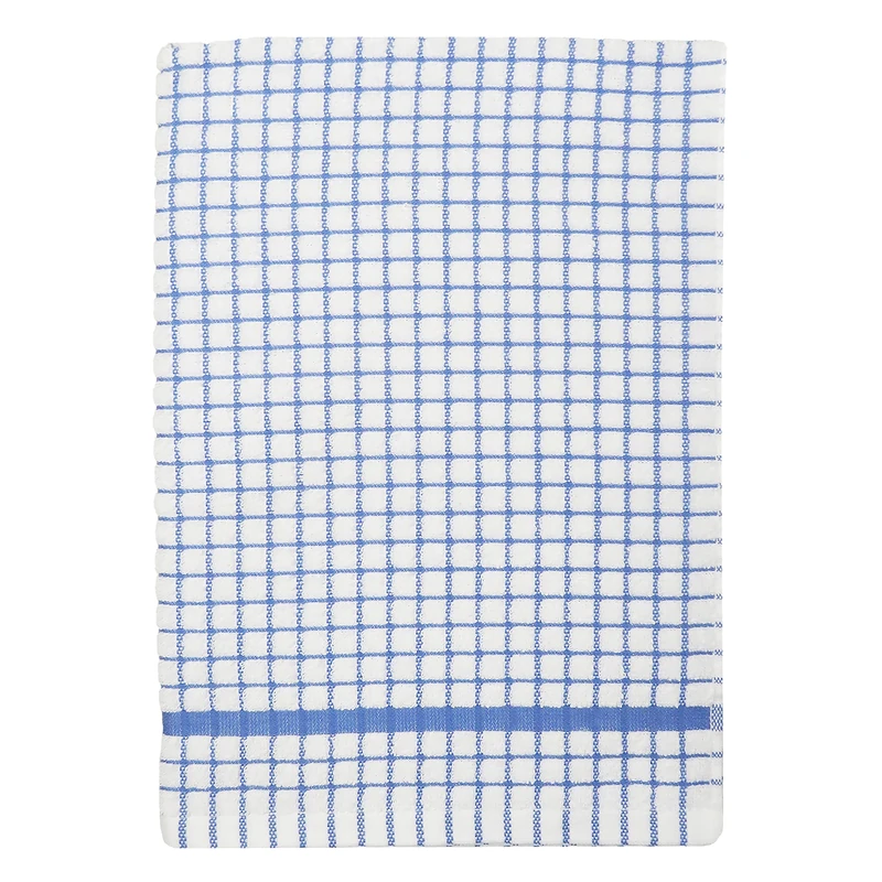 Samuel Lamont & Sons Poli-Dri Tea Towel Cornflower Blue, Size 50cm x 70cm, 100% Cotton Terry Towelling, Ultra-Absorbent & Super Soft Kitchen Towel, Machine Washable, Blue, One Size (Pack of 6)