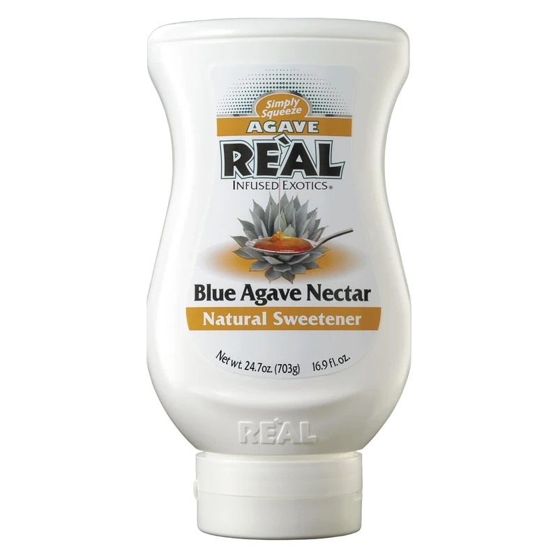 Re’al Syrup | 100% Blue Agave Nectar | 500ml |Natural Ingredients| Sweetener | Vegan| Cocktails, Baking, Smoothies, Diabetic, Desserts (Pack of 6)