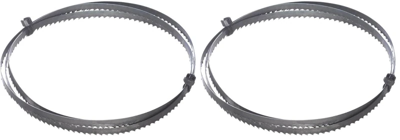 kwb by Einhell Band Saw Blade 1400 x 8 x 0.65 mm Band Saw Accessories (Suitable for TC-SB 200, Suitable for Curve and Round Cuts, 6 TPI), Silver (Pack of 2)