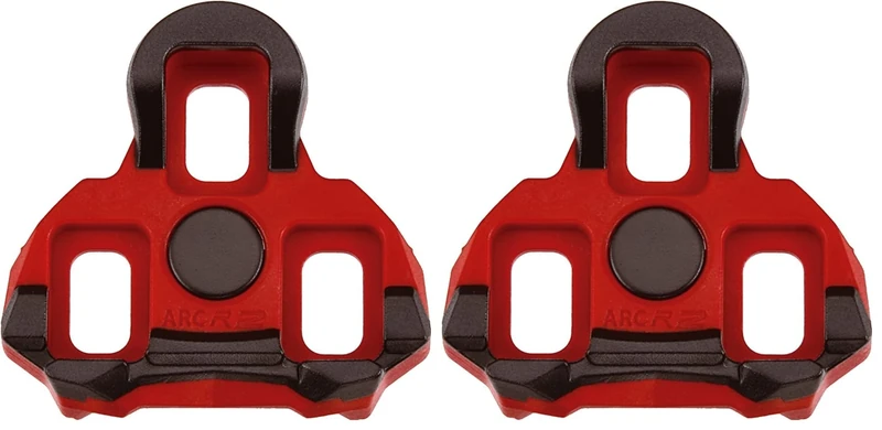 EXUSTAR Cleats Compatible with KEO/Garmin Vector Rocking 6° Red (Pack of 2) - Image 1