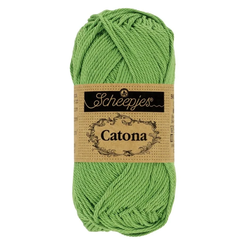 Scheepjes - Scheepjes Catona 412 Forest Green Yarn - 1x50g (Pack of 6)