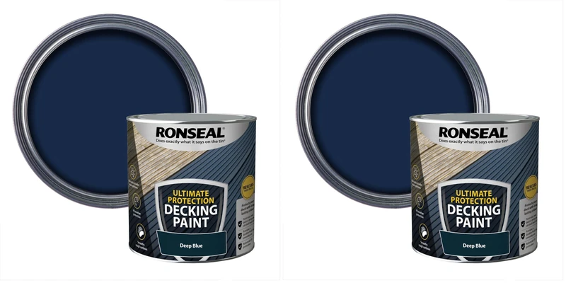 Ronseal Decking Rescue Paint 2.5L Deep Blue [39147] (Pack of 2)