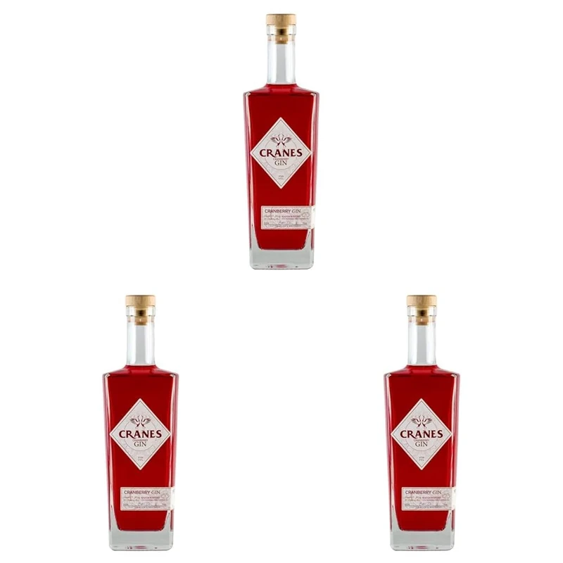 Cranes Cranberry Gin, 70cl (Pack of 3)
