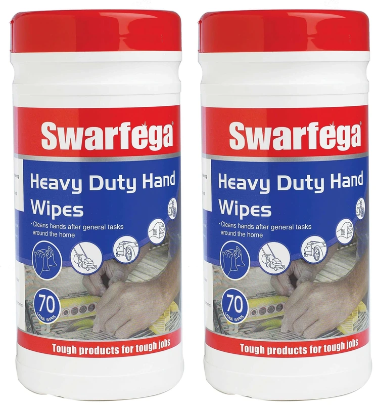 Swarfega Heavy-Duty Hand Wipes (Tub 70) (Pack of 2)