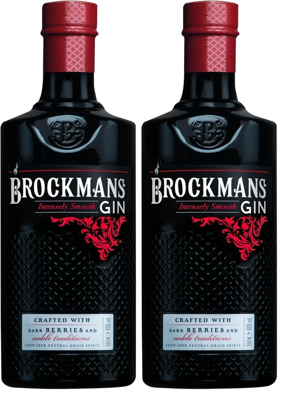 Brockmans Intensely Smooth Gin | 50cl 40% ABV | Award-Winning Premium English Gin | Crafted with Dark Berries & Noble Traditions | Ultra-Smooth, Distinctive Taste | Perfect for Cocktails, G&T & Gifts