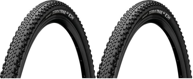 Continental Unisex Adulto Pneu Souple 700X35 (35-622) Terra Trial Perf. T.Ready Morbido E25 Bicicletta, Nero, 700X35C (Pack of 2)