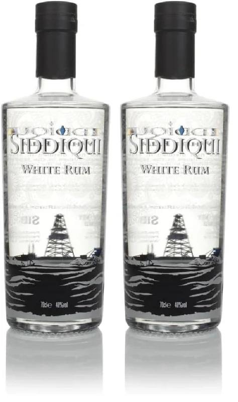Siddiqui White Rum, 40% ABV, 70 cl, Award Winning, Perfect with Your Favourite Mixer for a Cocktail (Pack of 2)