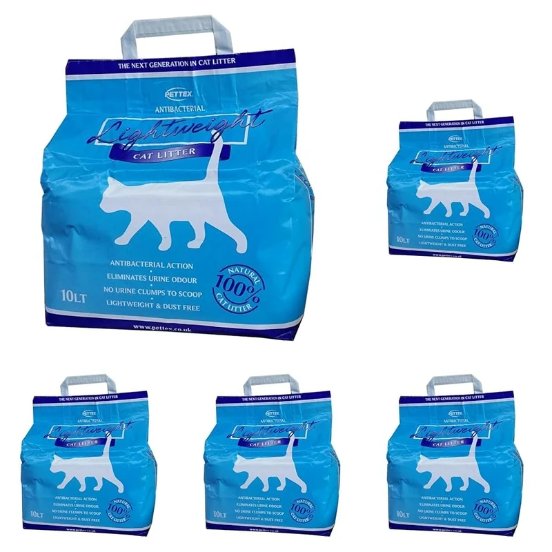 Pettex Anti-Bac Lightweight Cat Litter 10L (Pack of 5)
