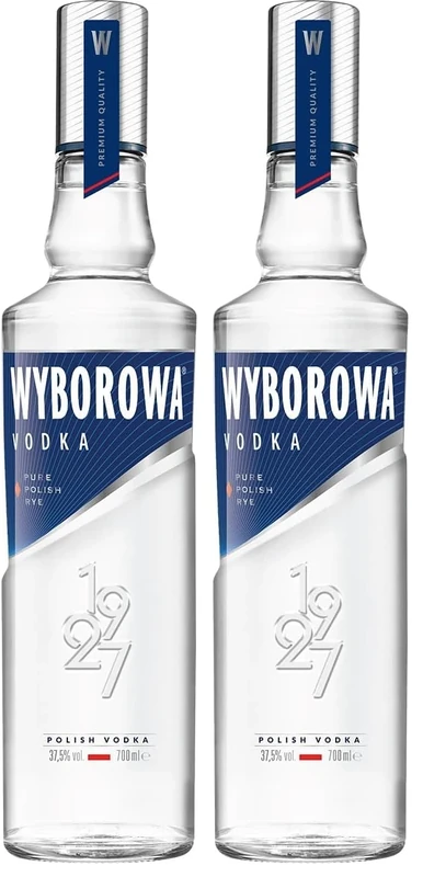 Wyborowa Pure Polish Vodka, 70 cl (Pack of 2)