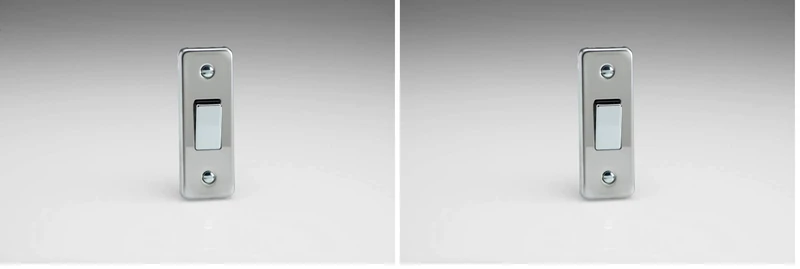 Varilight xca1d, Metal, Mirror Chrome, 87x32x25mm (Pack of 2)