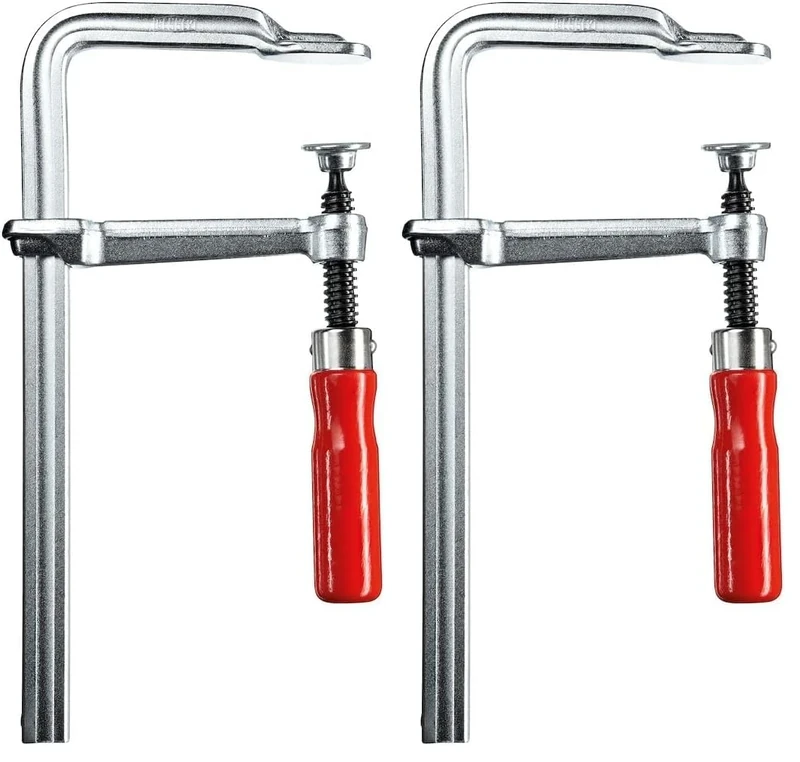 Bessey GS30 Classix GS All-Steel Screw Clamp, Red/Black, 300/140 mm (Pack of 2)