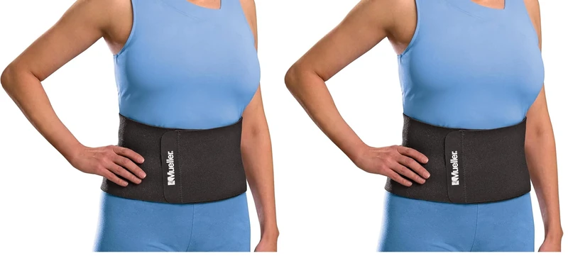 Mueller Waist and Back Support Belt – Adjustable Lumbar Brace for Lower Back Pain Relief – Wraparound Compression Support for Weak Sore Injured Backs – Breathable Mesh – One Size Fits Most Adults