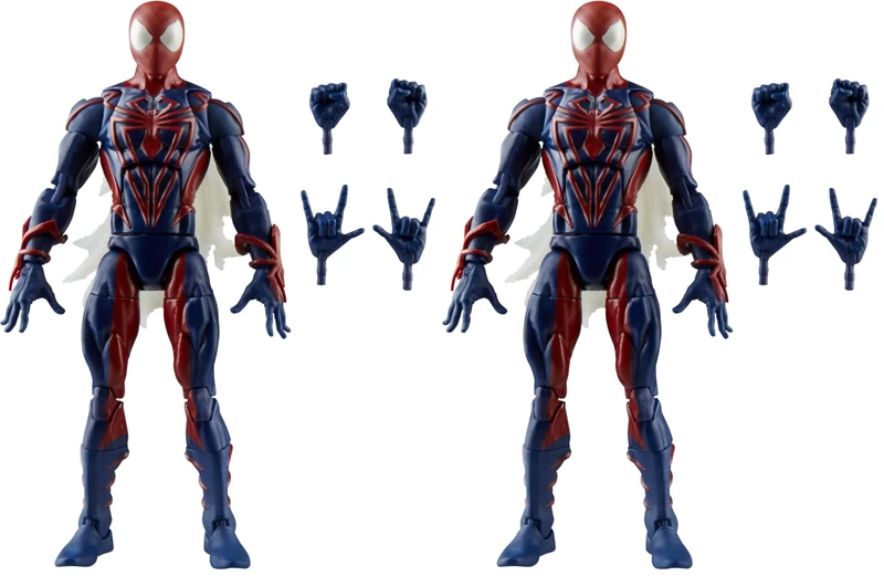 Marvel Legends Series Spider-Man Unlimited Comics Action Figure, Red and Blue (Pack of 2)