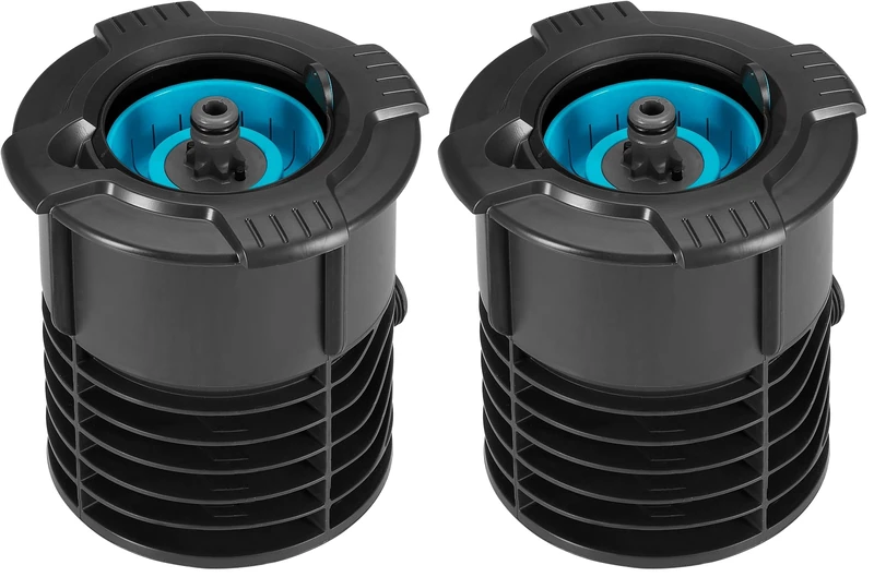 Gardena Sprinkler System Water Plug with 3/4 inch external thread: Water intake of the pipeline system, integrated stop valve, removable dirt filter, underground installation (08266-20) (Pack of 2)