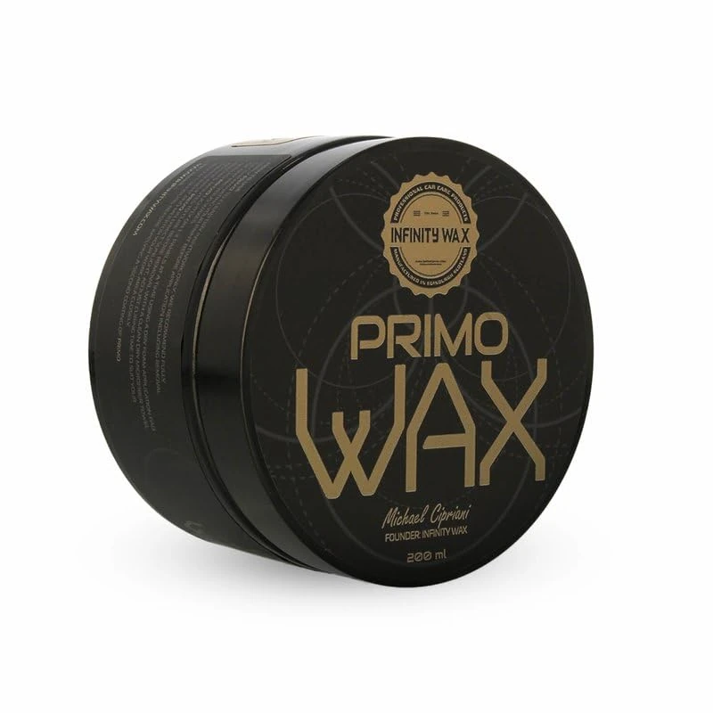 Infinity Wax Primo Wax 200ml Luxury Car Wax with SiO2 Polymers, Natural Carnauba, Montan & Beeswax, Ultra Gloss, Easy Removal, Long-Lasting Hydrophobic Protection