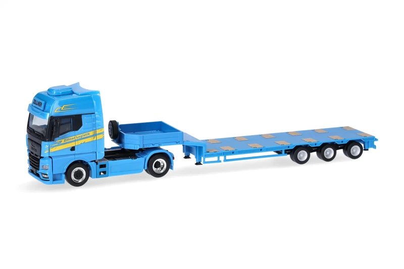 Herpa MAN TGX GX Zillner Semi-Lowloader Truck - 1:87 Scale