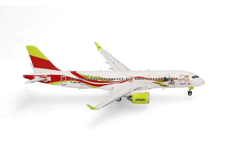 Herpa airBaltic Airbus A220-300 1:400 Scale Metal Model