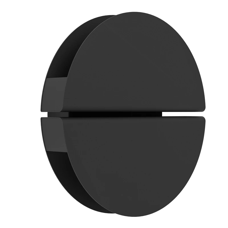 Eglo LED wall lamp Outdoor Vascella, Mounted Light with indirect Lighting, Round Exterior lamp, Stainless Steel Spotlight in Black, Warm White - Cool White, IP44, Ø 18 cm