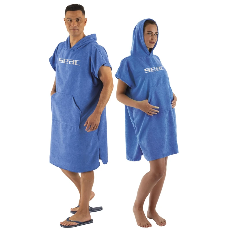 SEAC Poncho – Microfiber Surf & Water Sports Poncho for Adults | Super Absorbent Quick-Dry Towel Robe | Ideal for Surfing, Beach, Pool & Water Activities