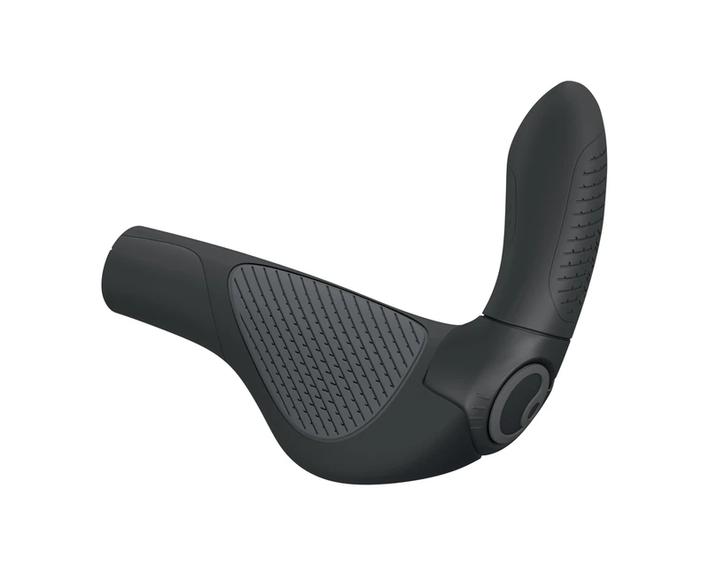 Ergon GP4 EVO Bicycle Grips with built in Bar Ends, Black, Small