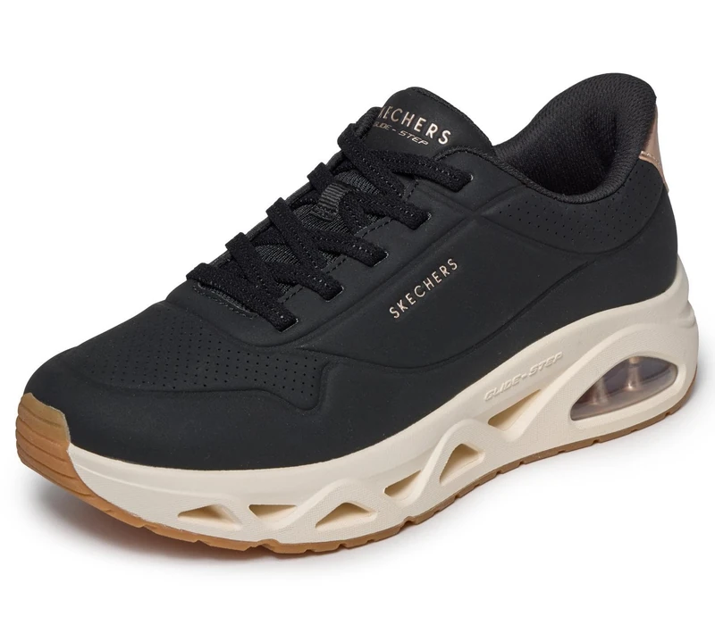 Skechers Women's UNO Glide-Step Glide On Air, Black, 5 UK