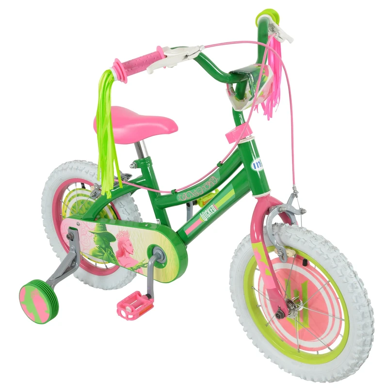 Wicked 14" Kids Bike | Officially Licensed Childrens Bicycle for Boys Girls | Removable Stabilisers and Adjustable Seat Height Ages 3+ Cycle Inch