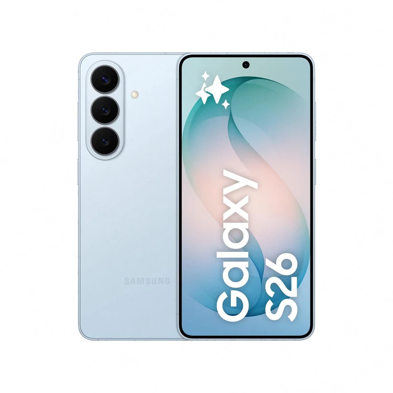 Samsung Galaxy S26 AI Phone, Customised AP Processor, 50 MP Camera, 12 GB Memory, 512 GB Storage, 4300 mAh Battery, Galaxy AI, Sky Blue, 3 Year Extended Warranty (UK Version)