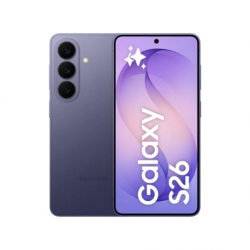 Samsung Galaxy S26 AI Phone, Customised AP Processor, 50 MP Camera, 12 GB Memory, 512 GB Storage, 4300 mAh Battery, Galaxy AI, Cobalt Violet, 3 Year Extended Warranty (UK Version)