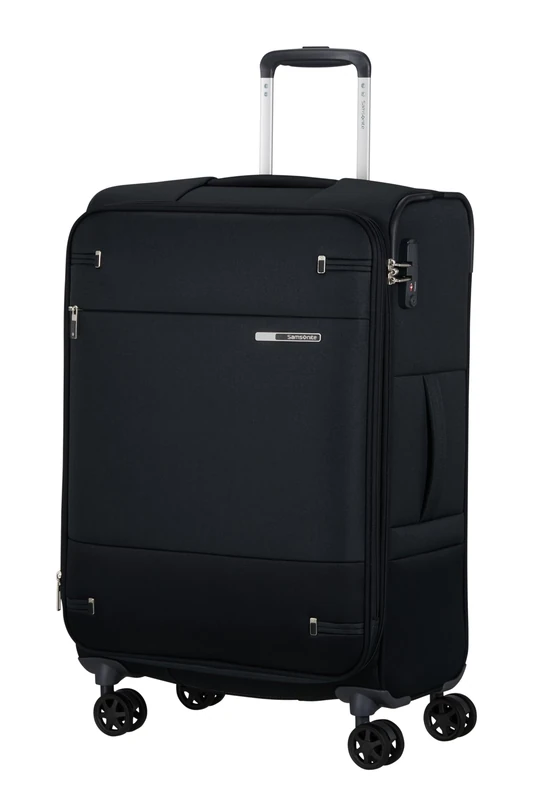Samsonite Base Boost Facelift - Weichgepäck Koffer 66 cm Mittelgroß, Check-in Koffer, TSA-Schloss, Leicht & Erweiterbar, 67.5/73.5 L, Schwarz (Black) - Image 1